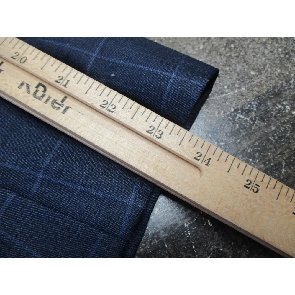 Brooks Brothers Blazer Mens 44 Regular Navy Windowpane 1818 Regent Wool Made USA